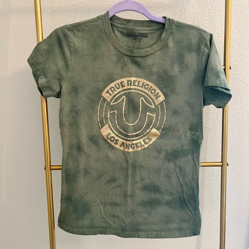 True Religion Shirt Top Green Size Small Brand New Never Used